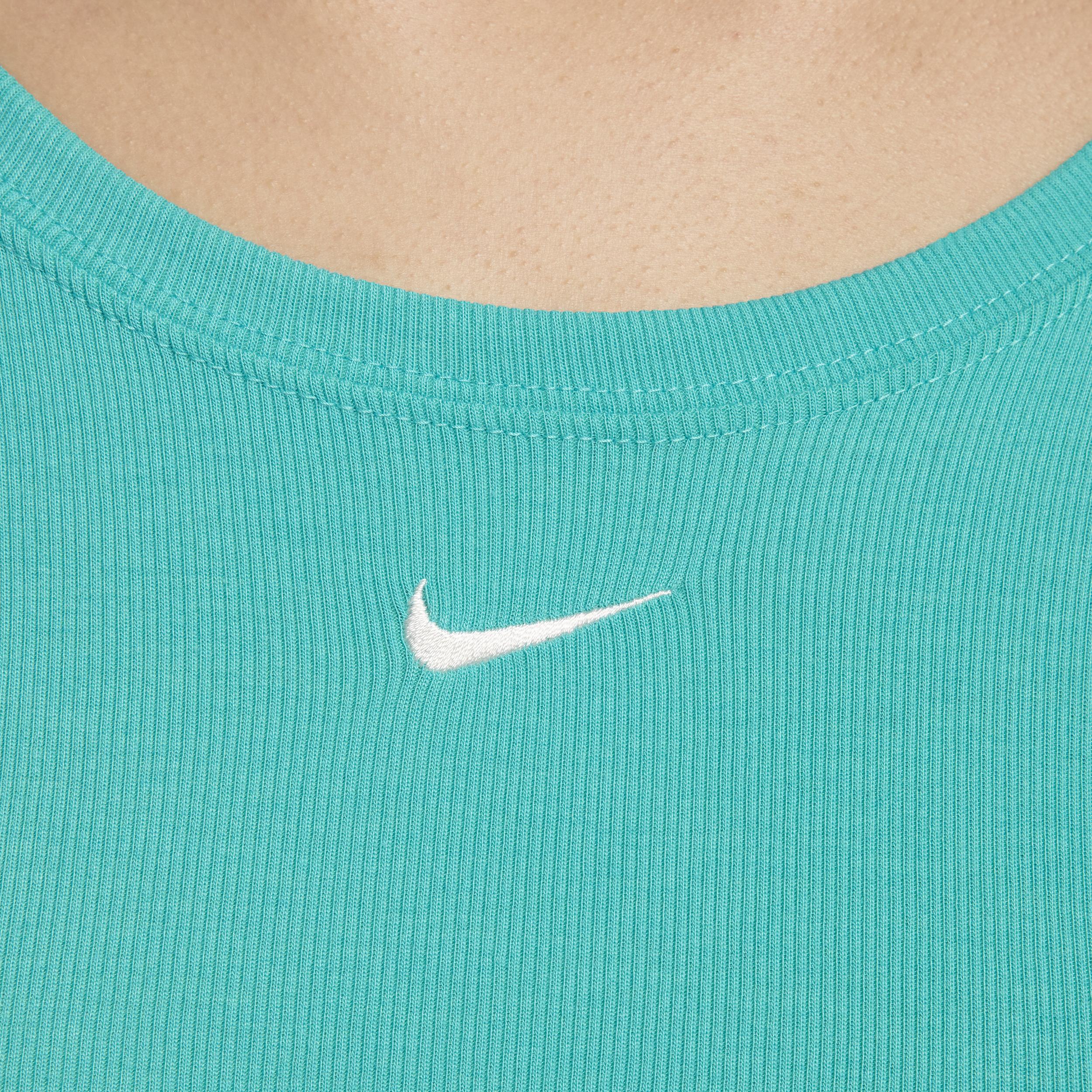 Nike Sportswear Chill Knit Women's Tight Scoop-Back Short-Sleeve Mini-Rib Top Product Image