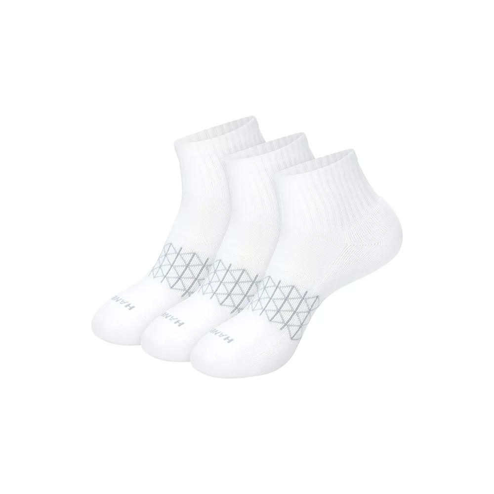 Men's Hanes® 3-Pack Ultimate Absolute Comfort Moisture-Wicking Ankle Socks,  Product Image