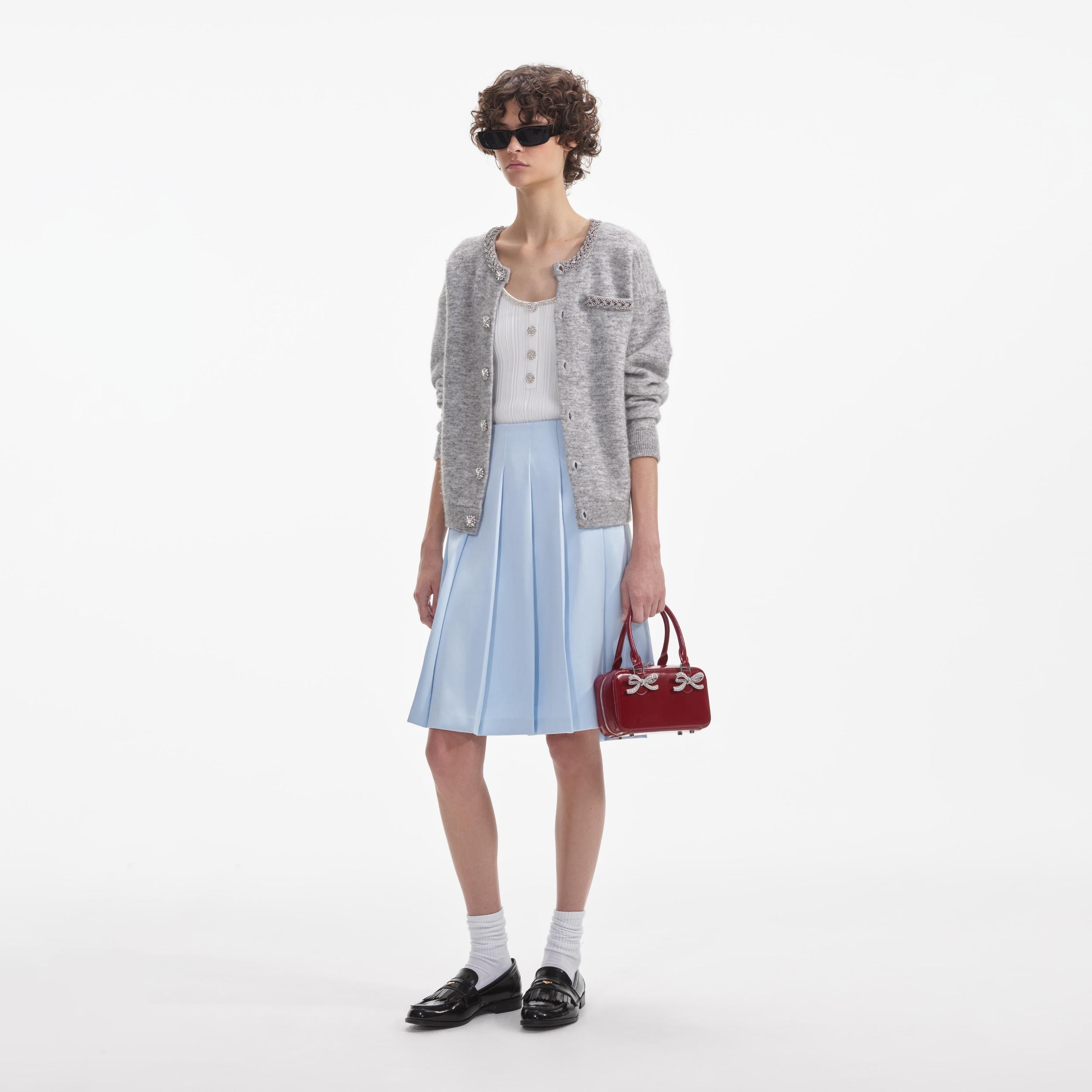 Grey Melange Cardigan Product Image