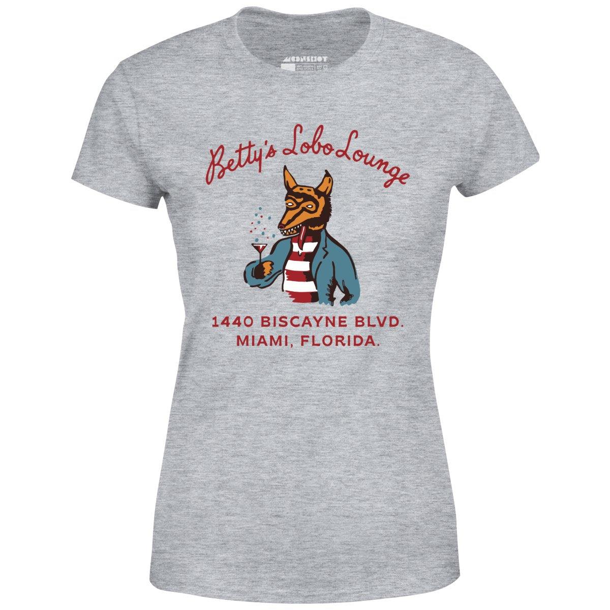 Betty's Lobo Lounge - Miami, FL - Vintage Restaurant - Women's T-Shirt Female Product Image