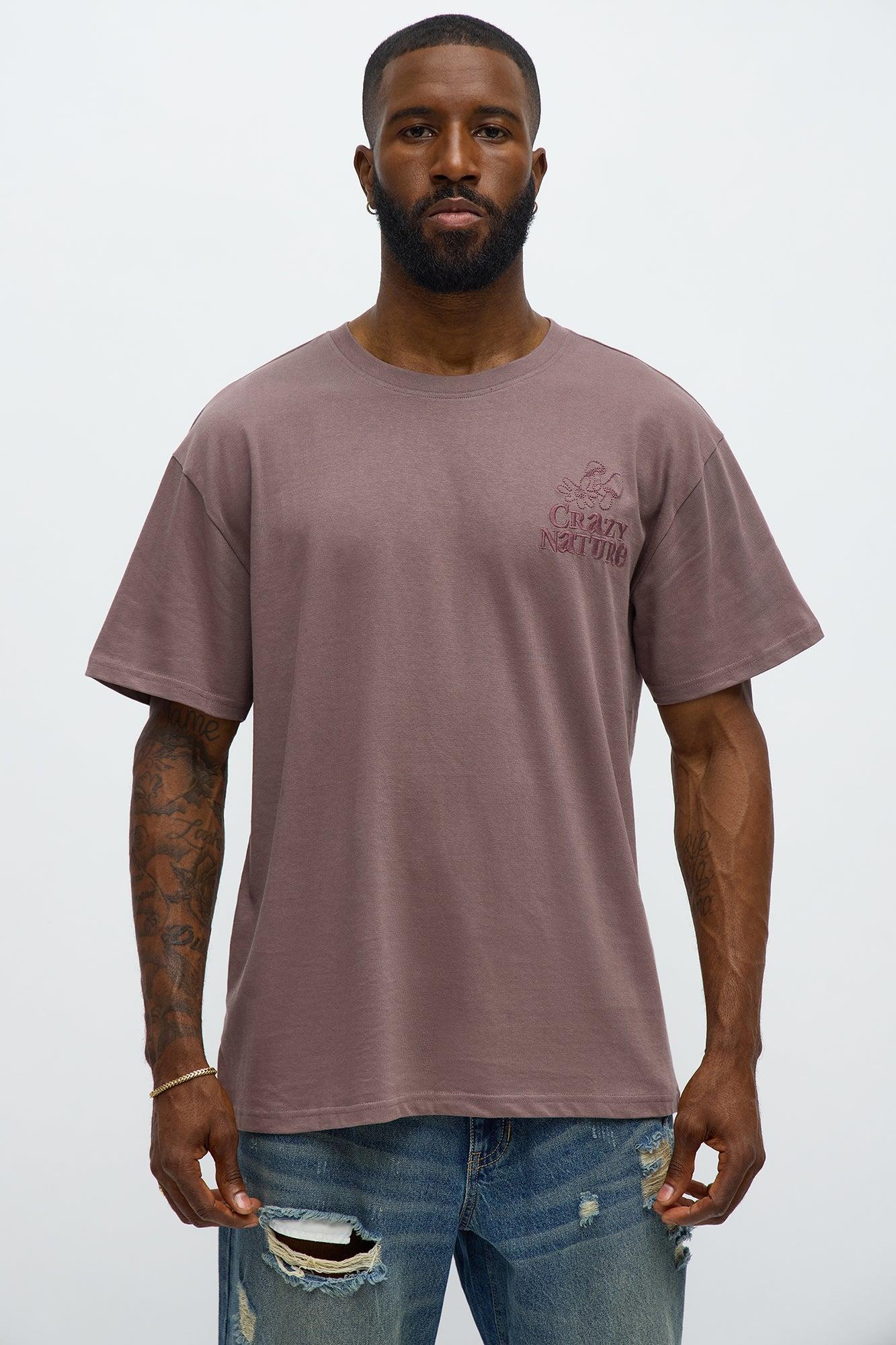 Crazy Nature Short Sleeve Tee - Purple Male Product Image