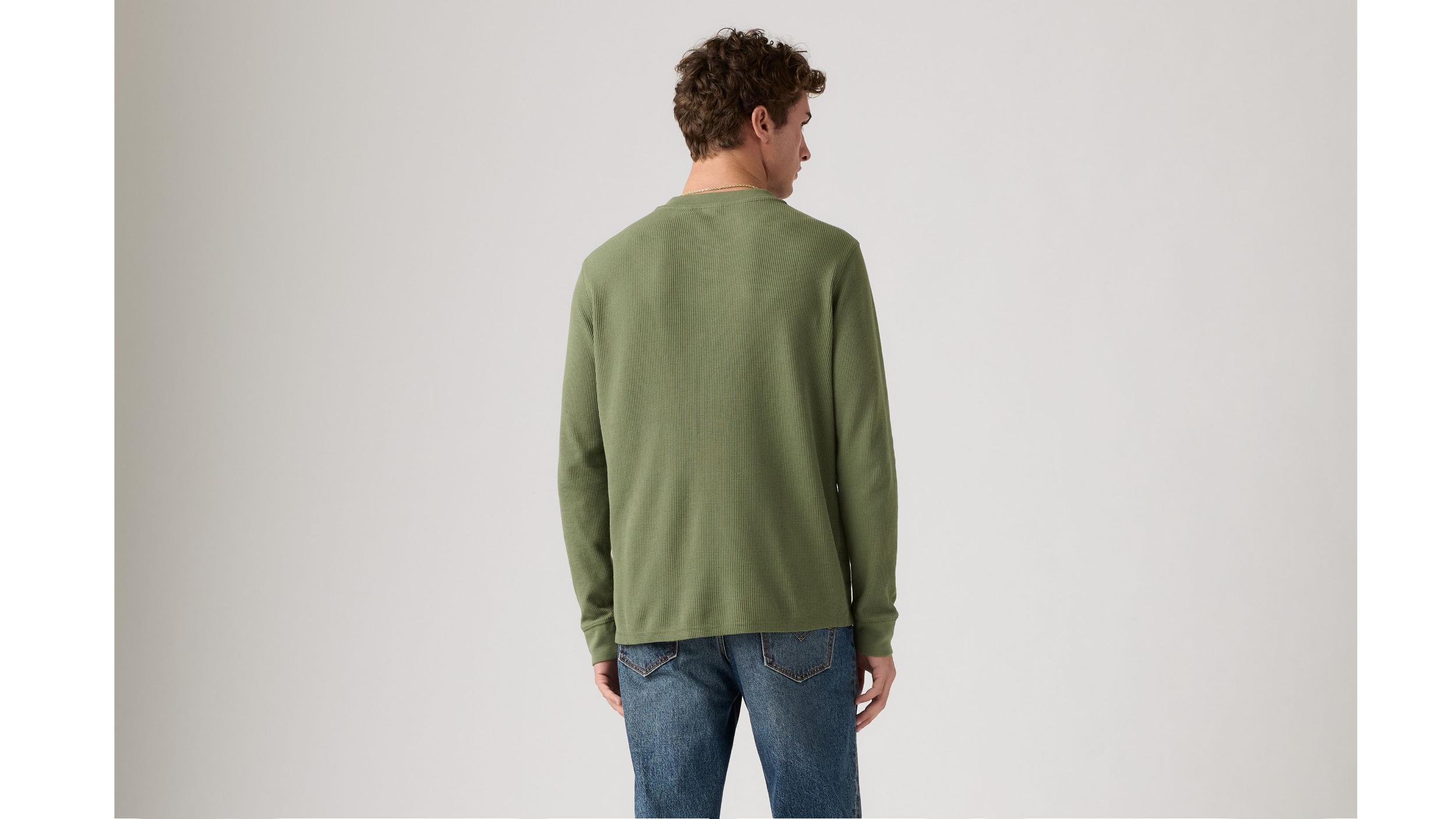 Long Sleeve Thermal Henley Product Image