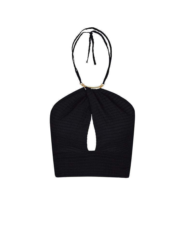 Coco Detail Top - Black Product Image