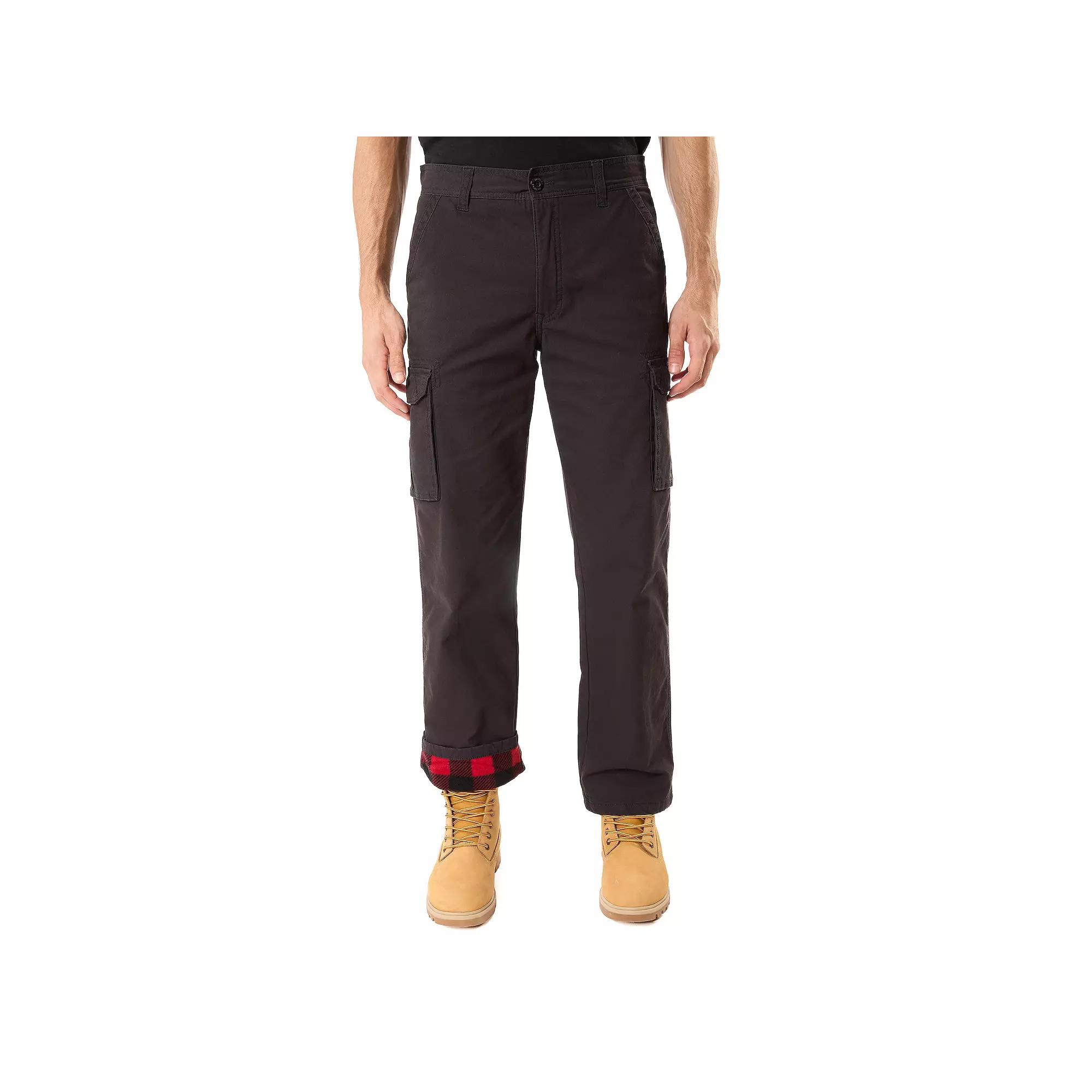 Men's Smith's Workwear Stretch Fleece-Lined Canvas Cargo Pant,  Product Image