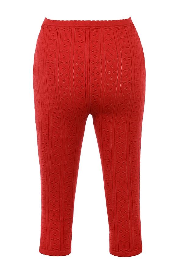 Perla  cherry ribbed knit top - sale Product Image