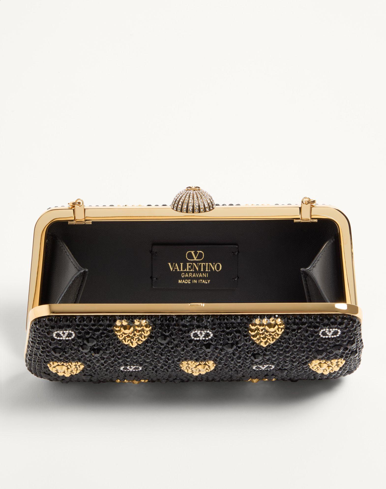 Carry Secrets Minaudiere With Rhinestone Cour De Cœur Motif Product Image
