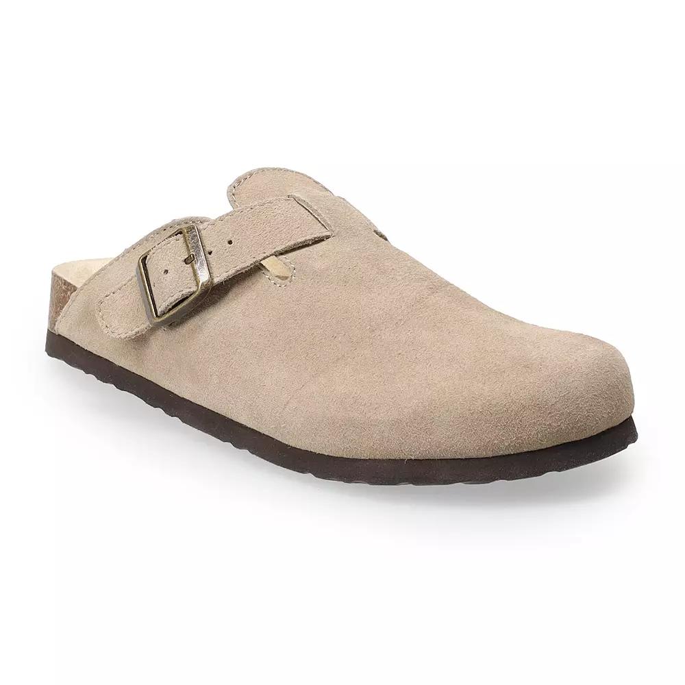 Sonoma Goods For Life® Waterford Women's Suede Clogs, Size: 6, Brown Product Image