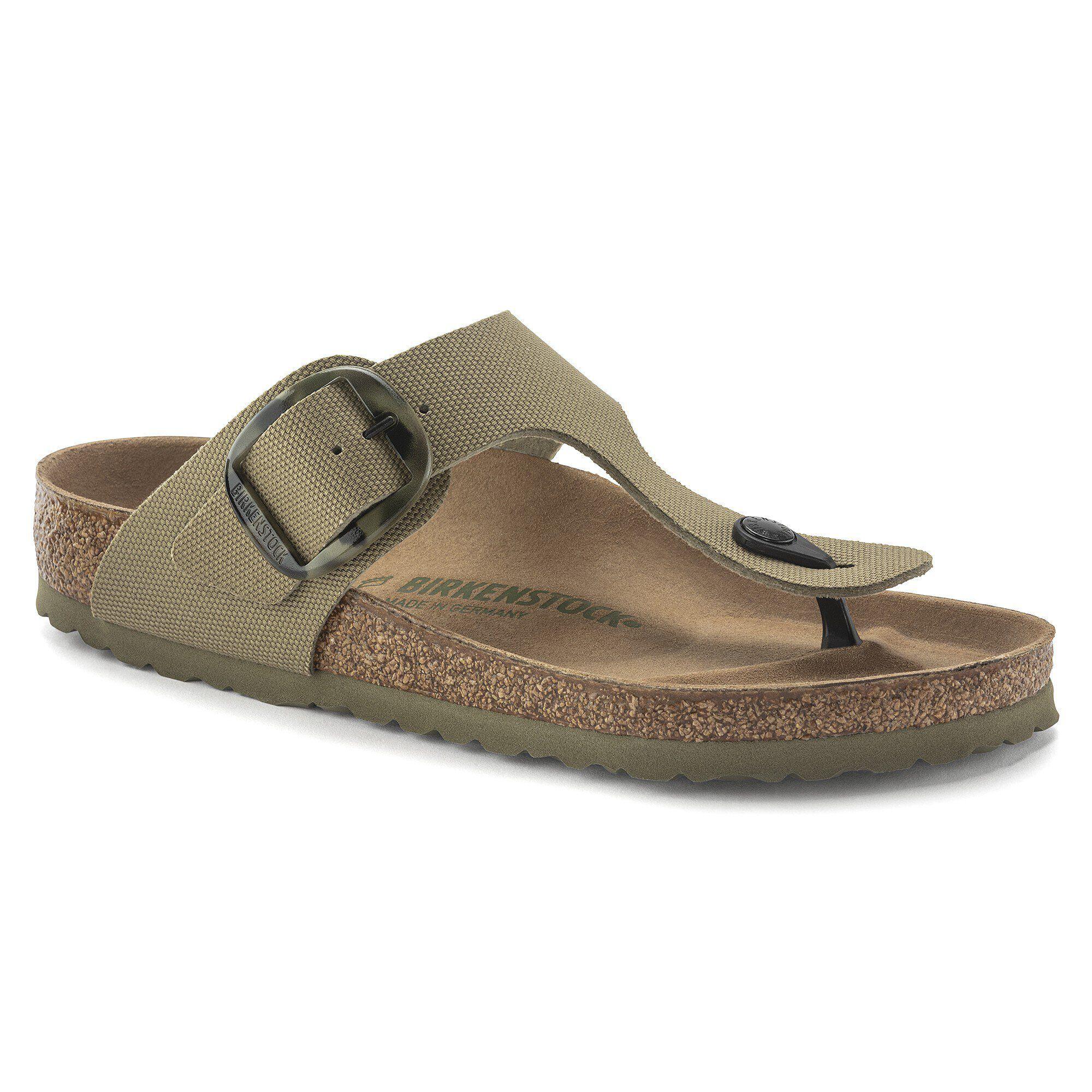 Gizeh Vegan Big Buckle Textile Faded Khaki Product Image