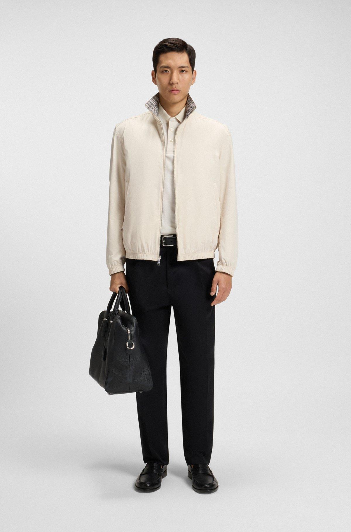 Water-repellent reversible jacket with check pattern Product Image