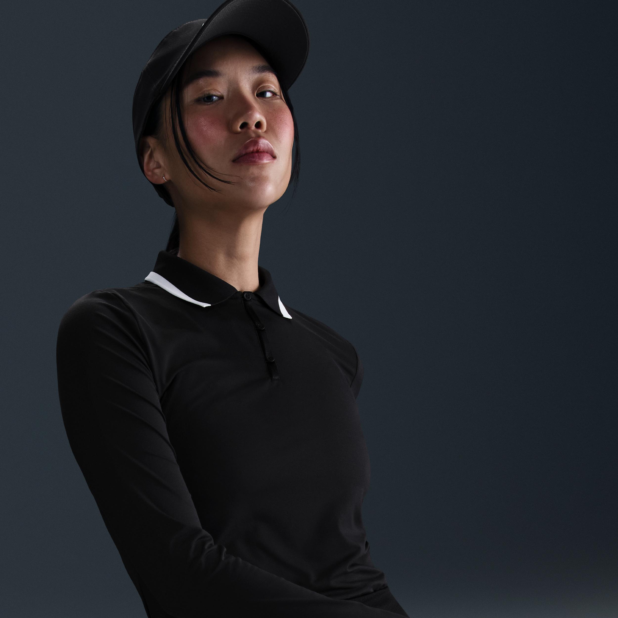 Nike Womens Tour Dri-FIT UV Protection Long-Sleeve Golf Polo | FZ6281-102 Product Image