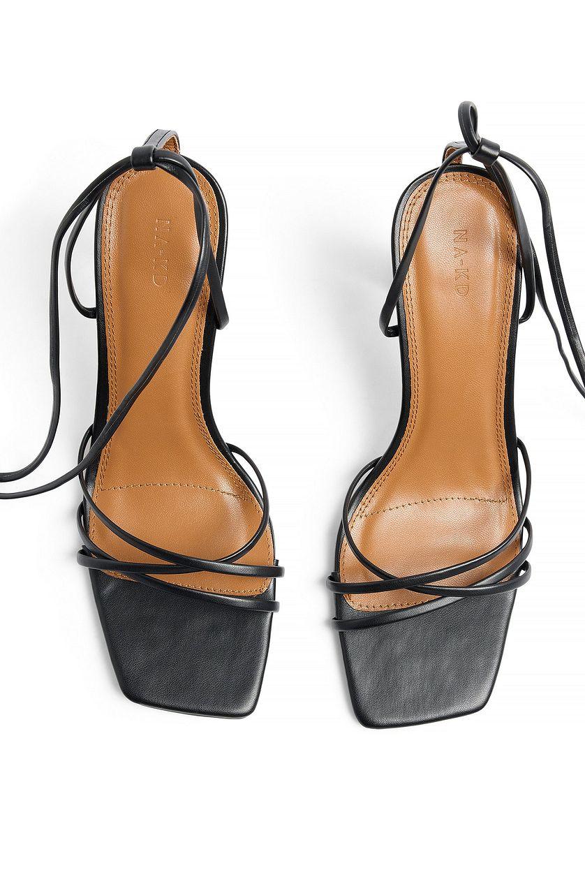 Squared Toe Strappy Heels Product Image