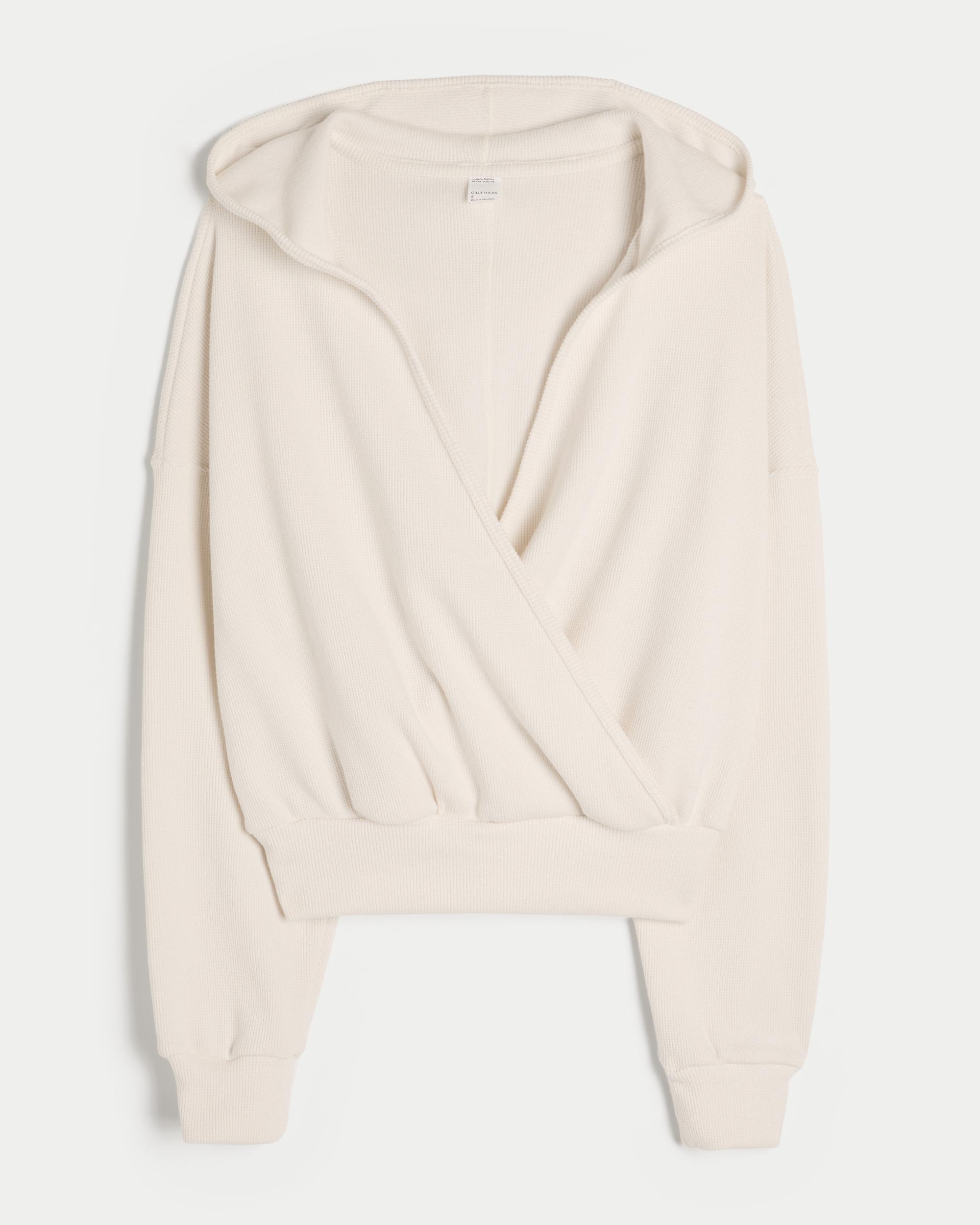 Gilly Hicks Cozy Waffle Wrap Hoodie Product Image