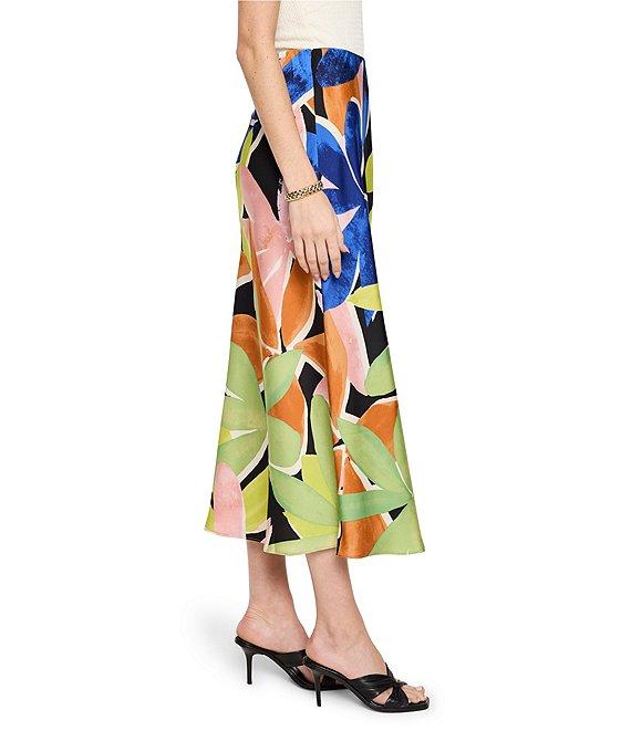 NIC + ZOE Woven Mega Blooms Slip Skirt Product Image