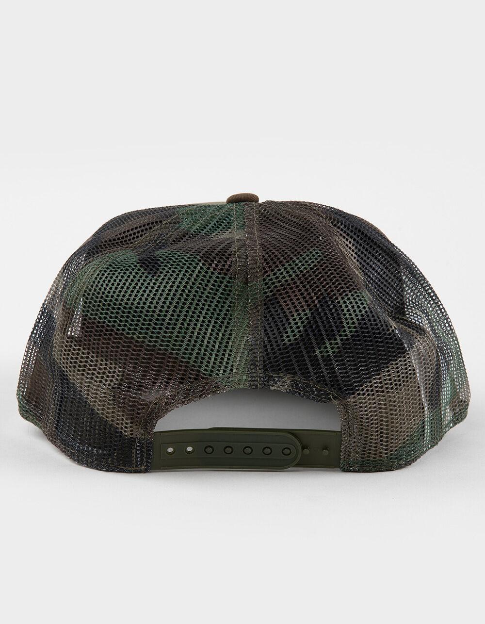 BRIXTON Game NetPlus Trucker Hat - CAMO GREEN Product Image