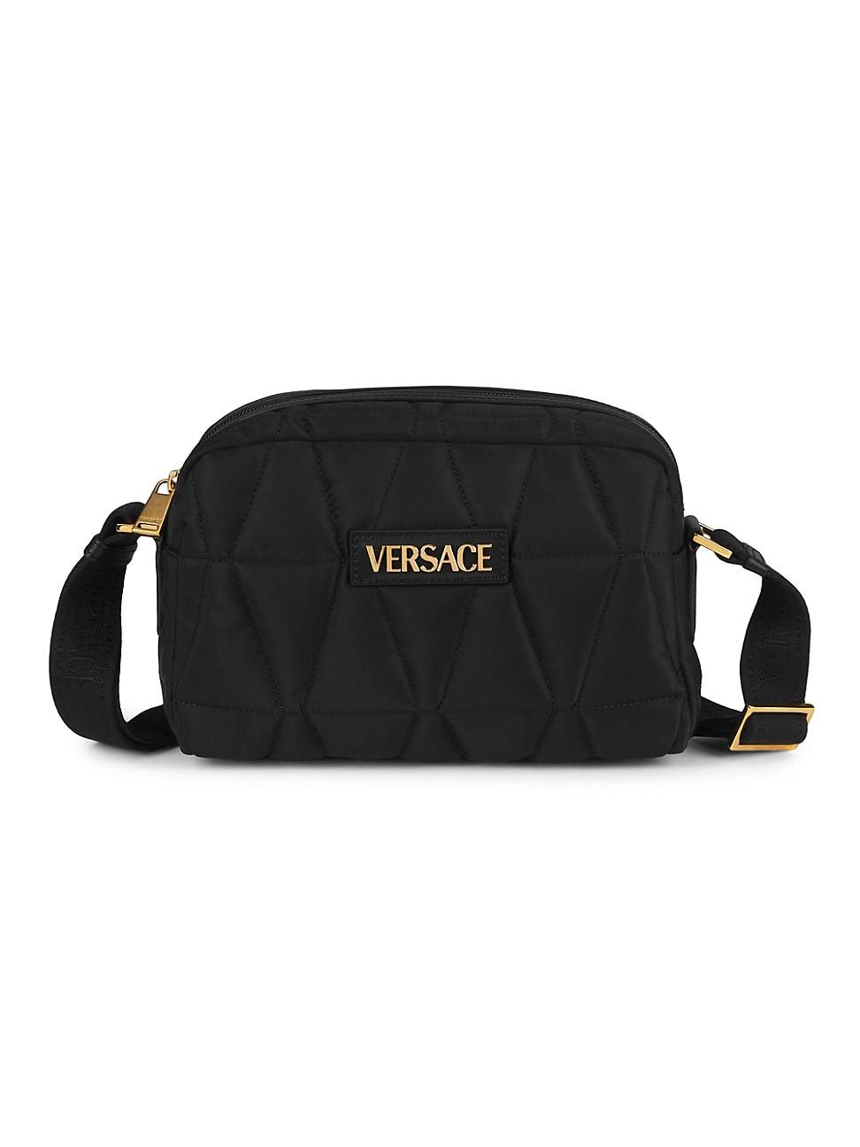 Mens Logo-Accented Quilted Nylon Shoulder Bag Product Image