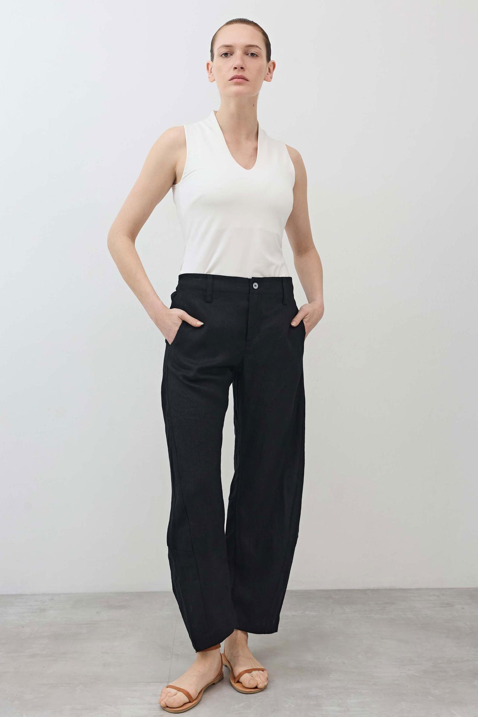 The Uptown Loose Linen Pants Product Image