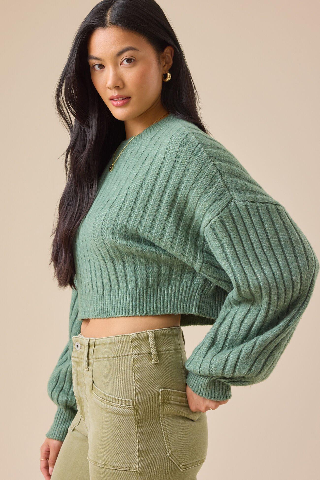 Amber Cropped Sweater Product Image