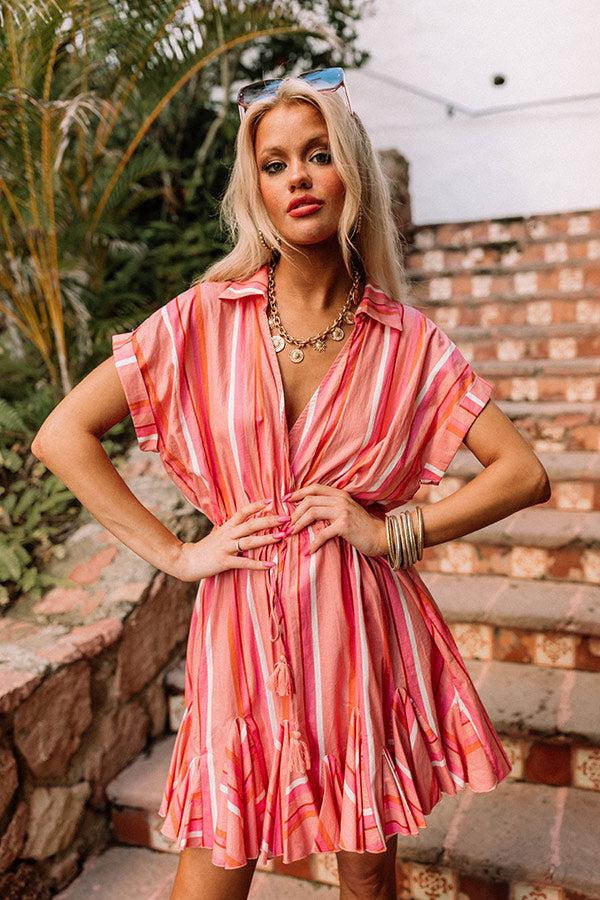 Country Club Cuteness Stripe Mini Dress Product Image