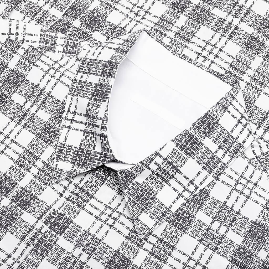 Plaid Logo Shirt - White Male Product Image