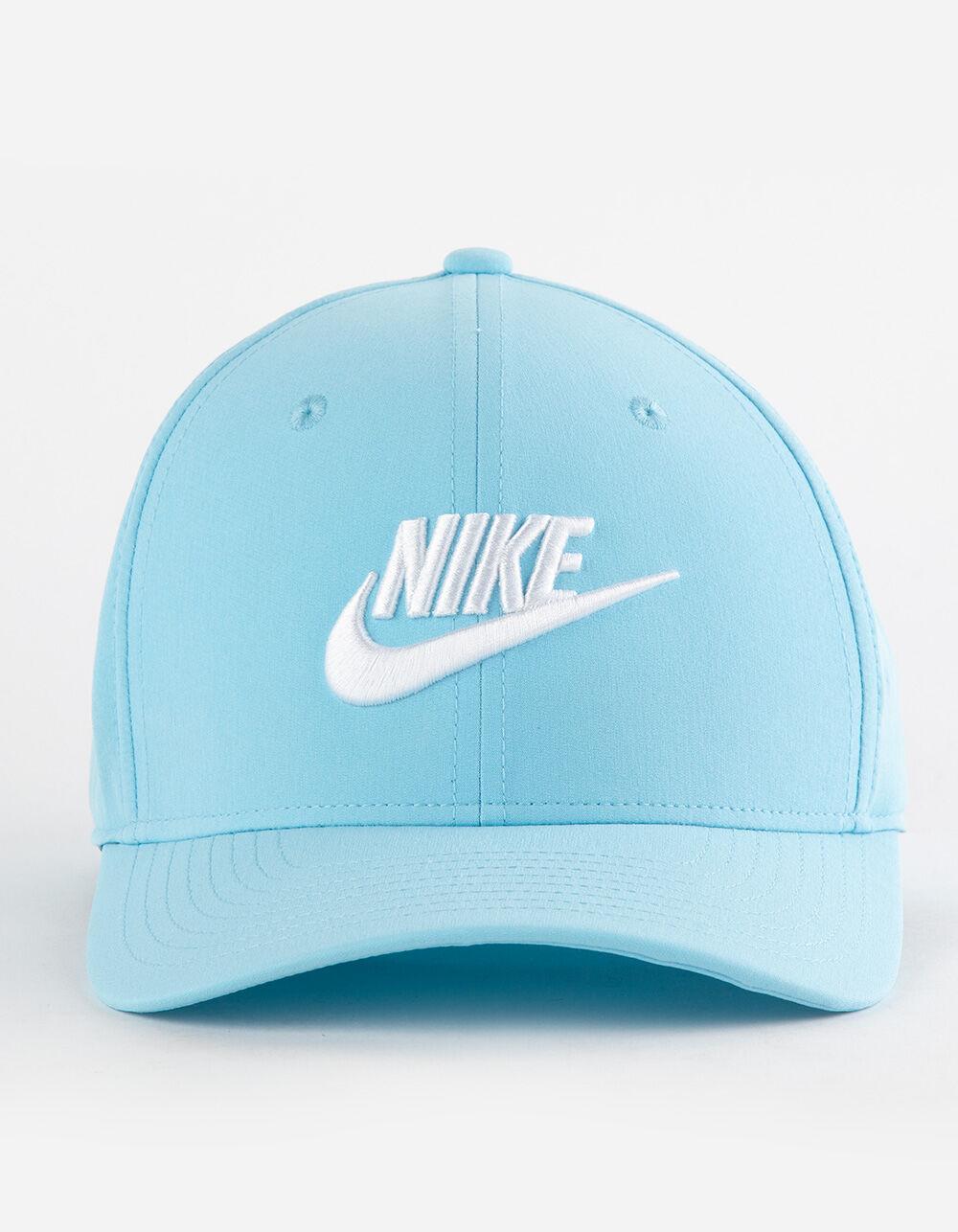 NIKE Rise Structured SwooshFlex Futura Hat - AQUA Product Image