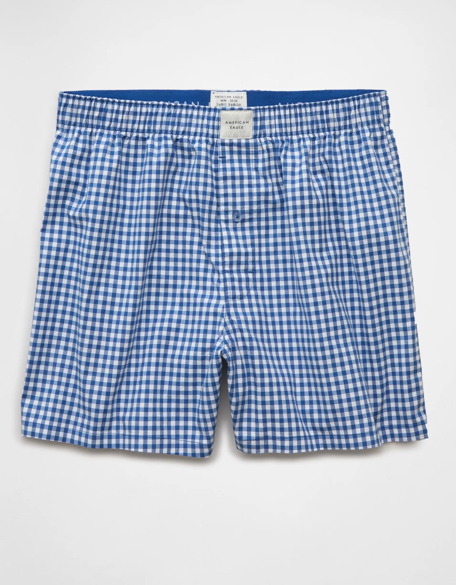AEO Plaid Stretch Boxer Short Product Image