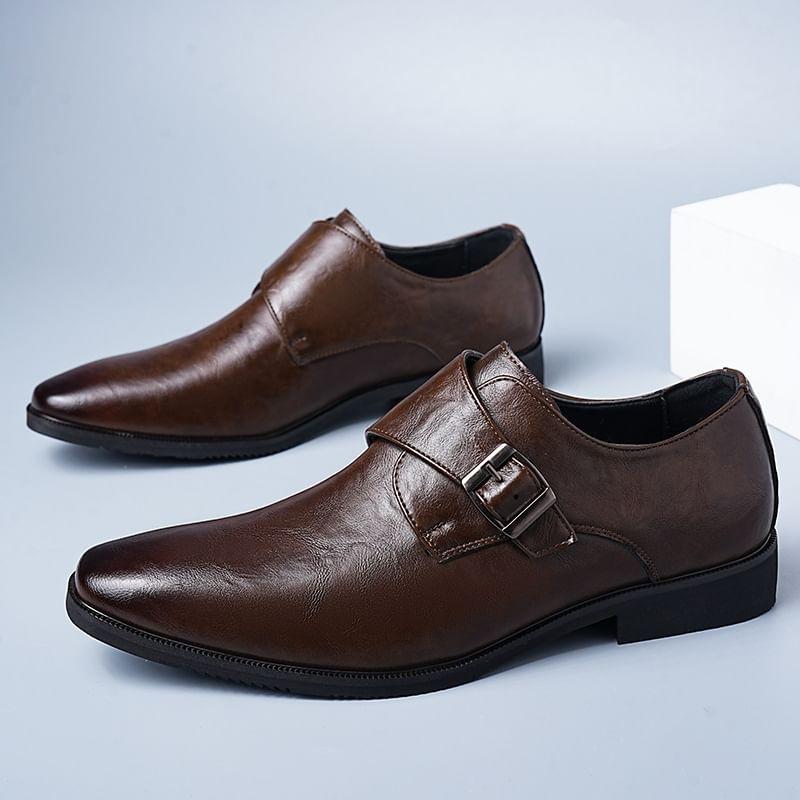 Plain Monk Strap Loafers Product Image