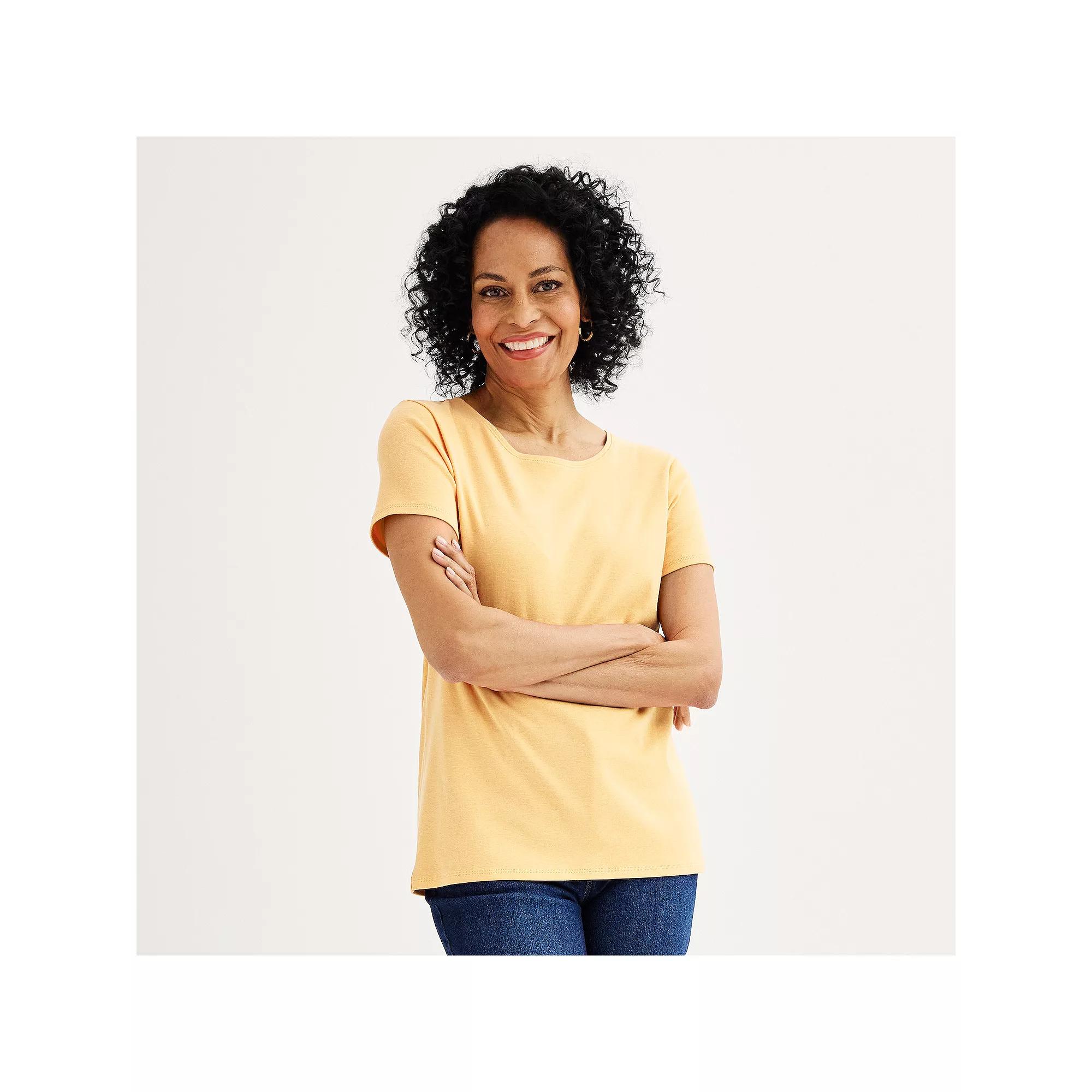 Women's Croft & Barrow® Essential Crewneck Tee,  Product Image
