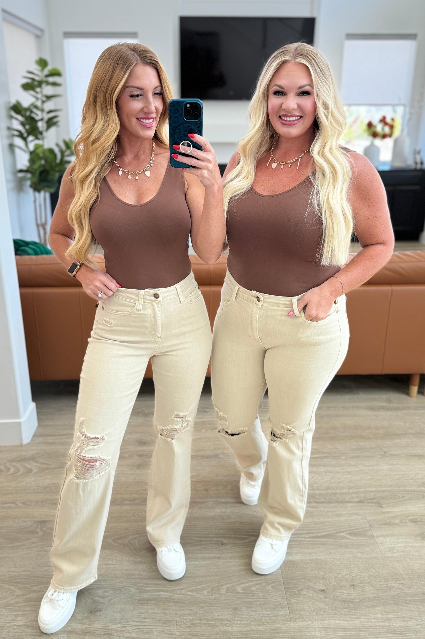 Callie High Rise Adjustable Button Cutoff Shorts (Online Exclusive) Product Image