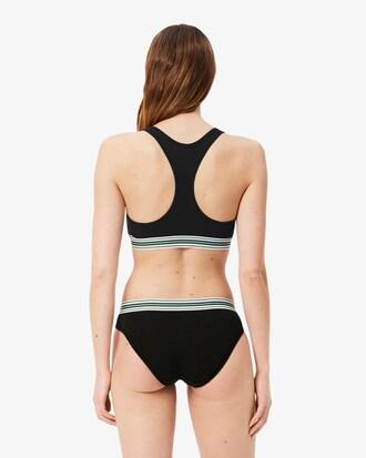 Contrast Band Stretch Cotton Bralette Product Image