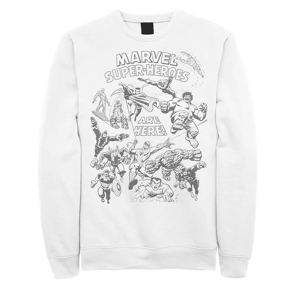 Men's Marvel Super-Heroes Are Here Sweatshirt,  Product Image