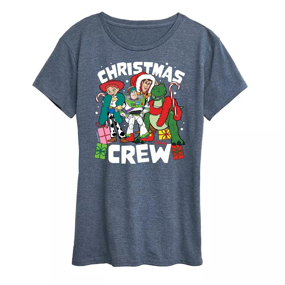 Disney / Pixar's Toy Story Women's Christmas Crew Graphic Tee, Girl's,  Product Image