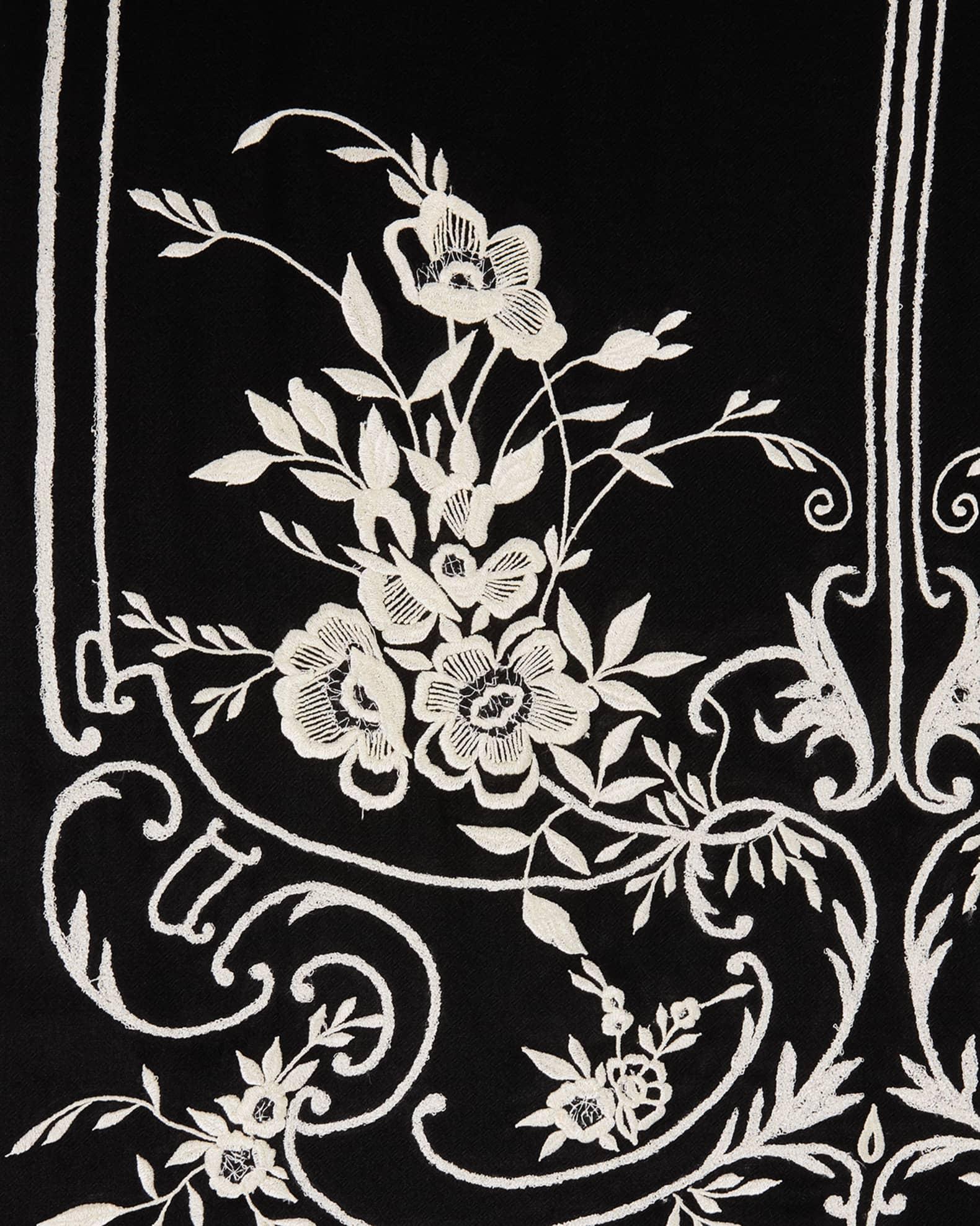 Vintage-Inspired Art Cashmere Scarf Product Image