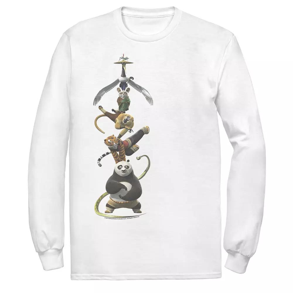 Men's Kung Fu Panda Po And The Furious Five Stack Portrait Tee,  Product Image