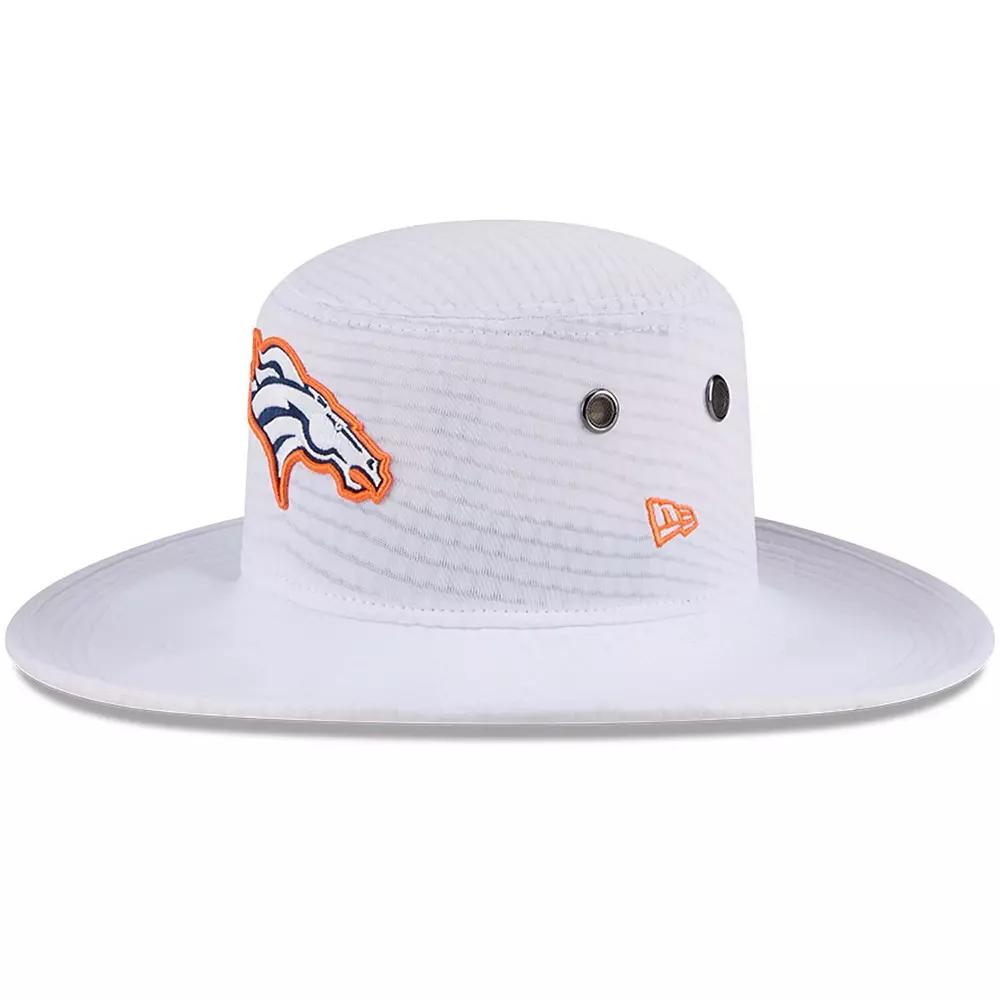 Men's New Era White Denver Broncos 2024 NFL Training Camp Panama Bucket Hat Product Image