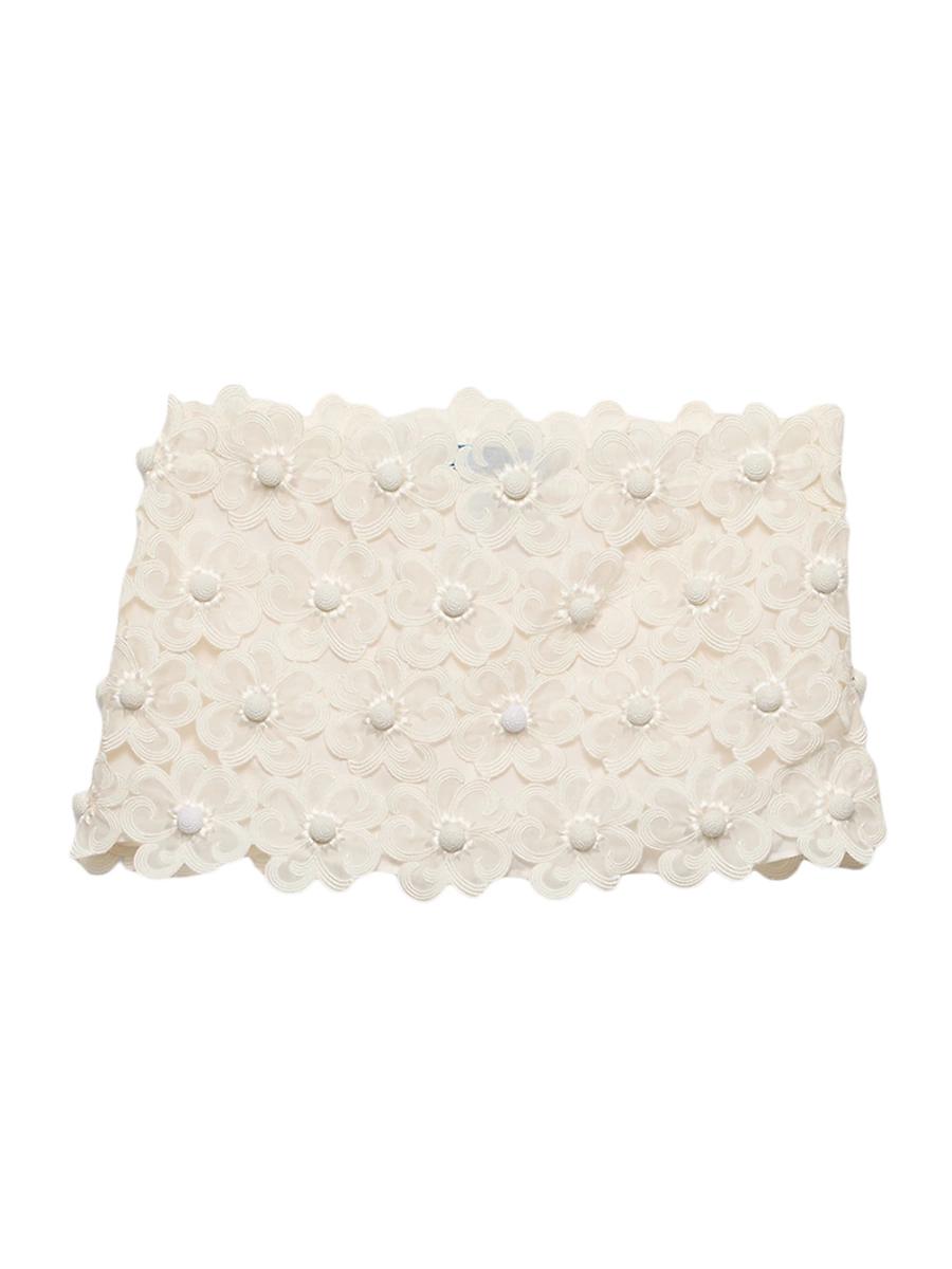 Womens Floral Guipure Lace Miniskirt Product Image