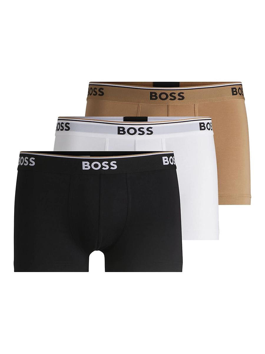Mens Three-Pack of Stretch-Cotton Trunks Product Image