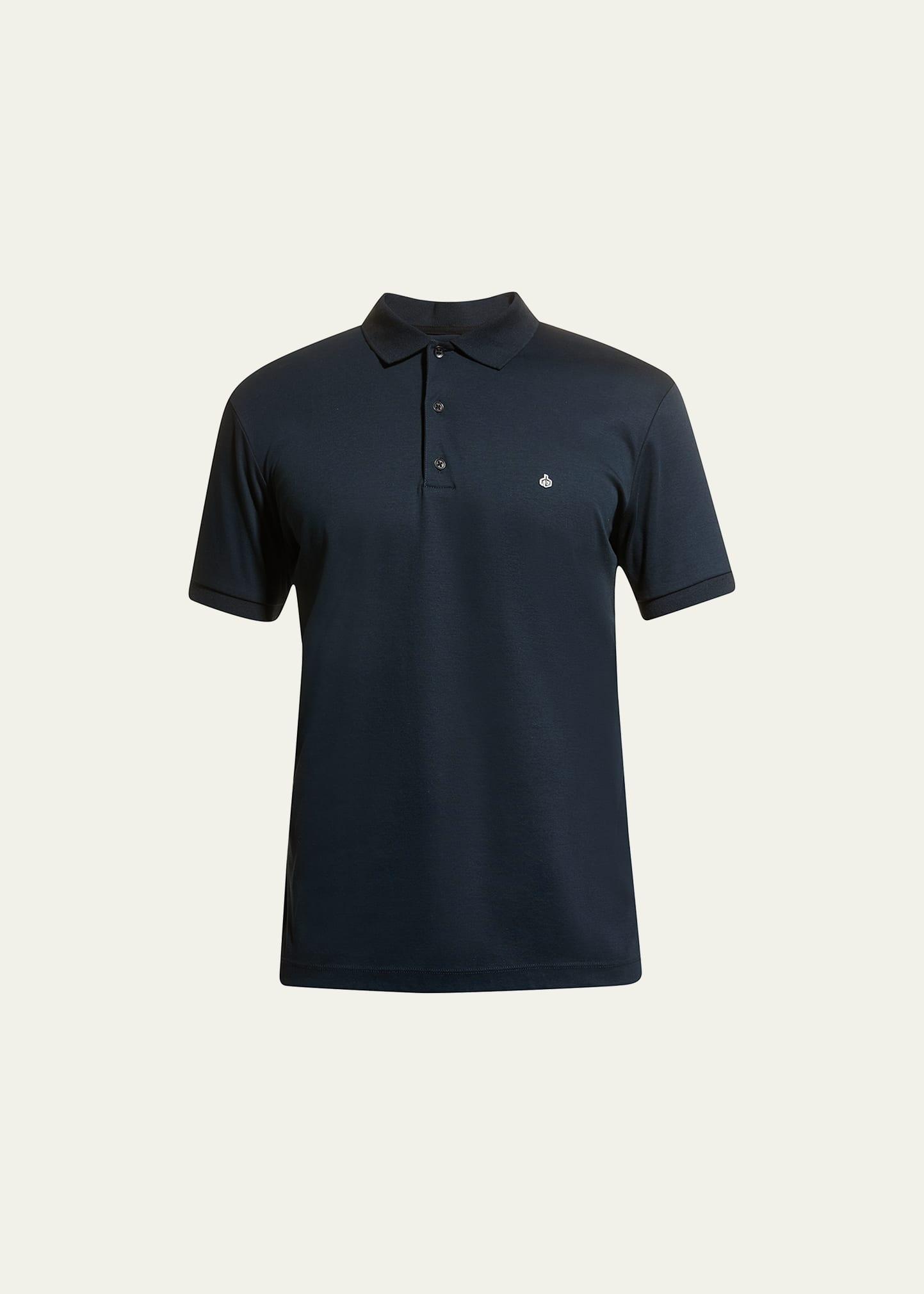 Mens Interlock Knit Polo Shirt Product Image