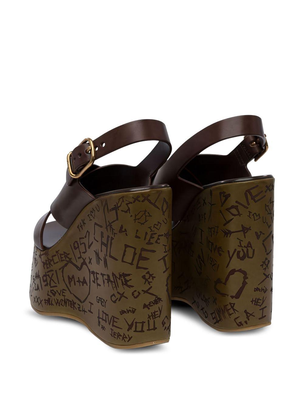 crossover wedge sandals Product Image