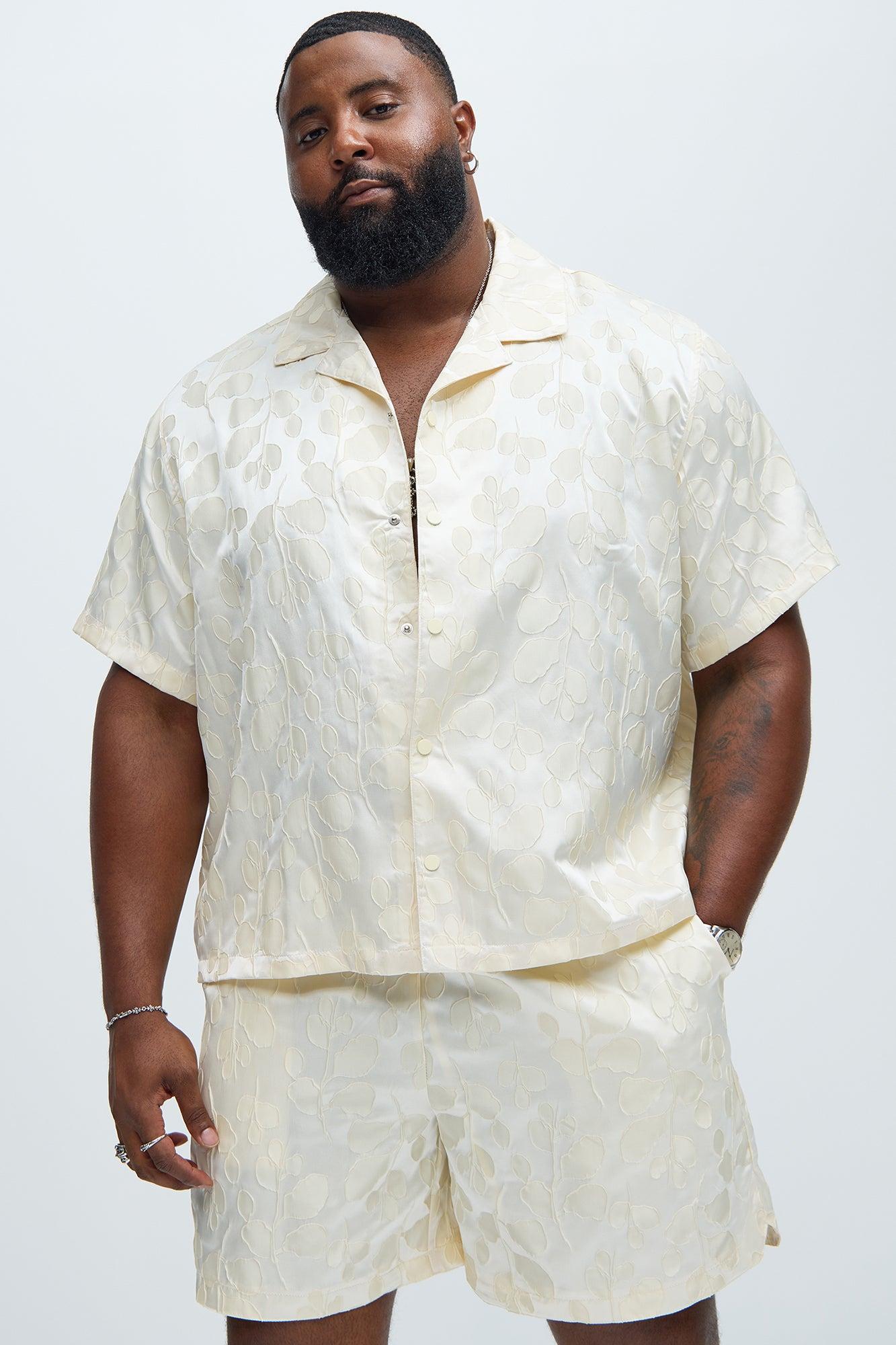 Fenno Jacquard Shirt - Off White Product Image