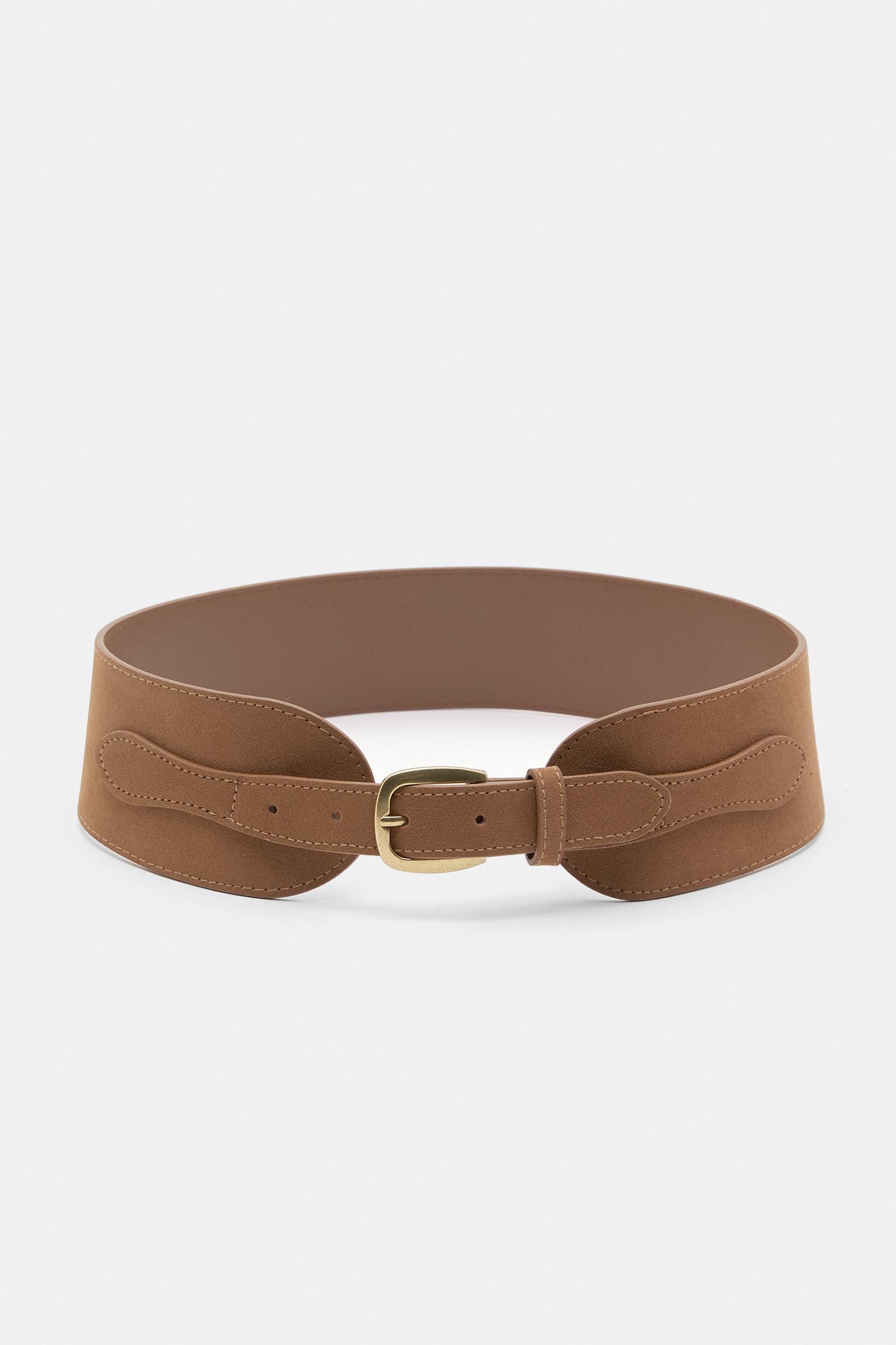 Wide faux suede belt Product Image