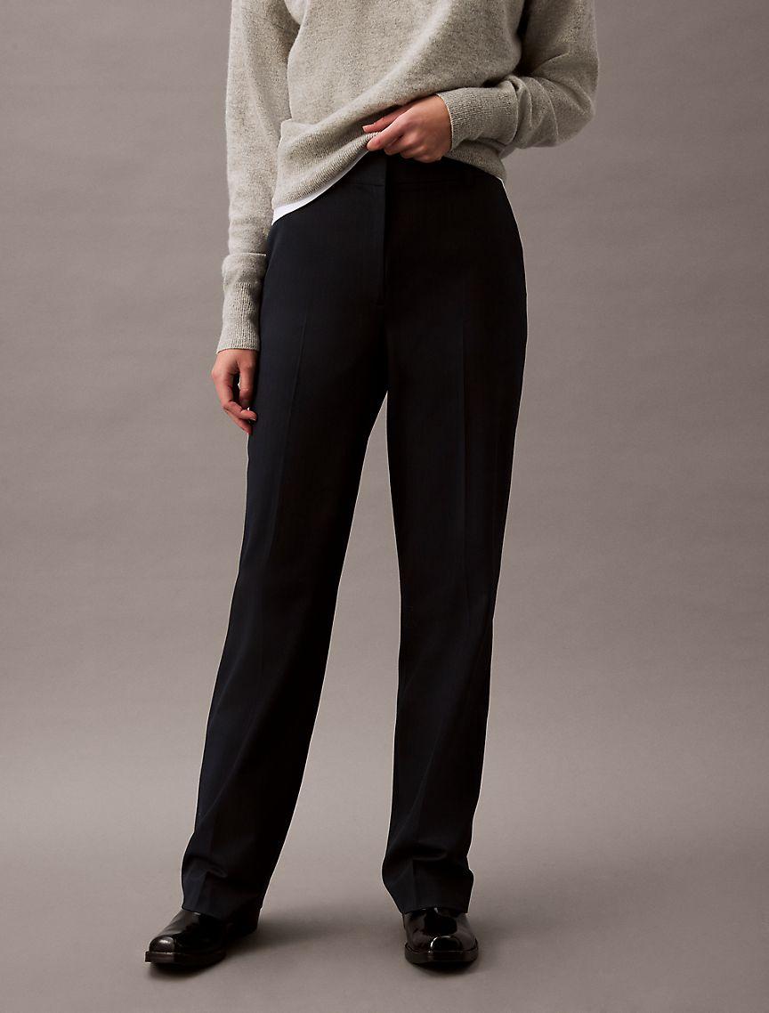 Refined Stretch Pinstripe Classic Trouser Product Image