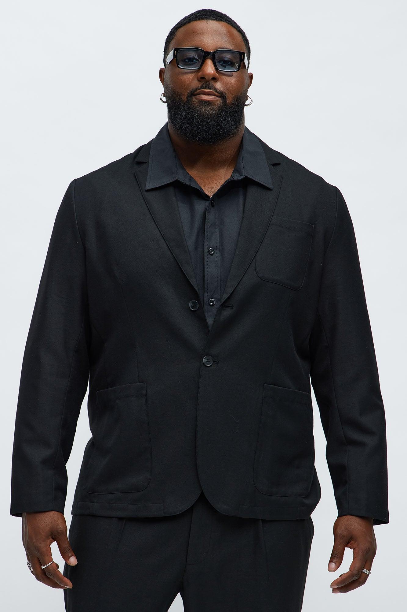 Slim Modern Lightweight Everyday Jacket - Black Product Image
