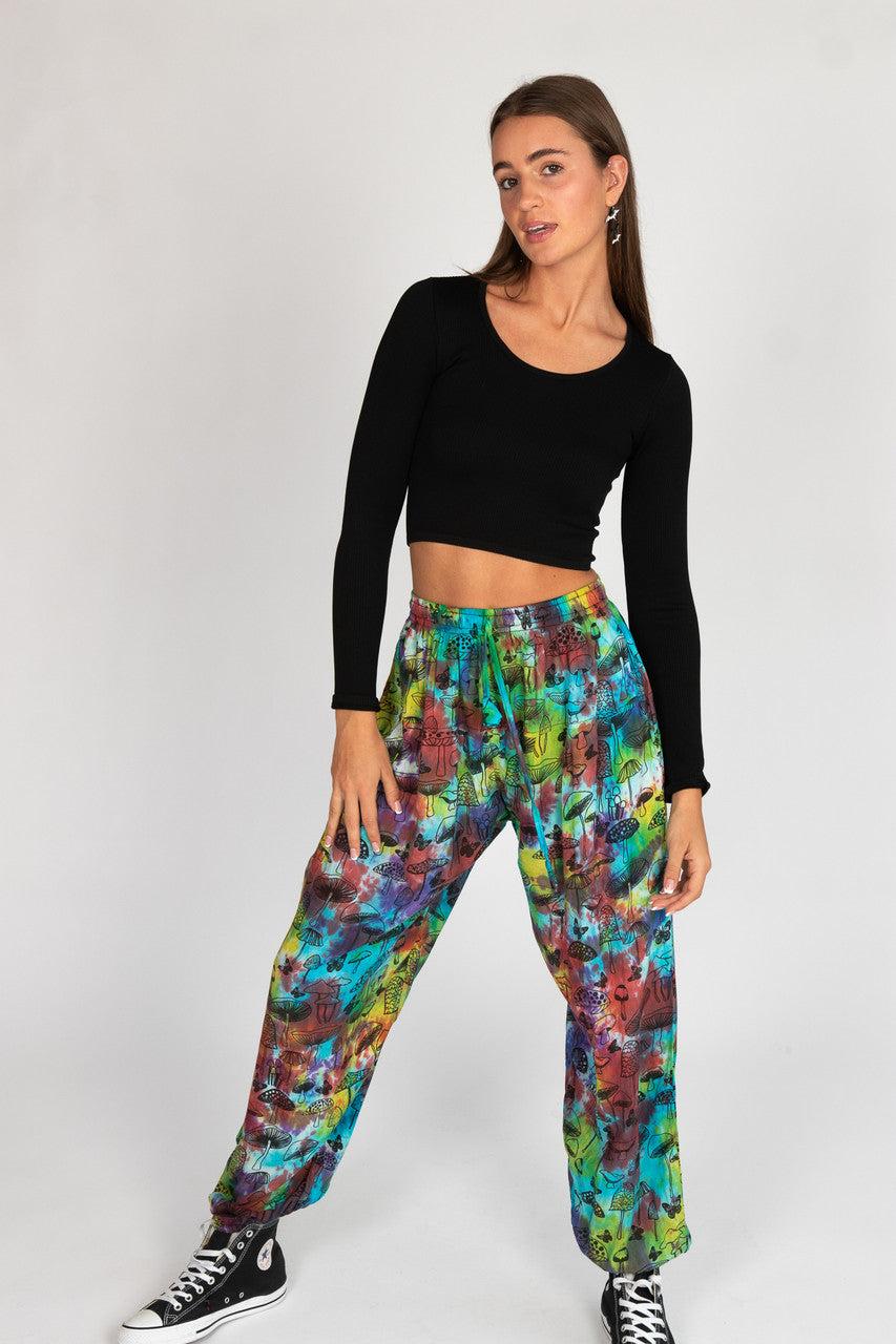 Lightweight Tie Dye Mushroom Joggers Product Image