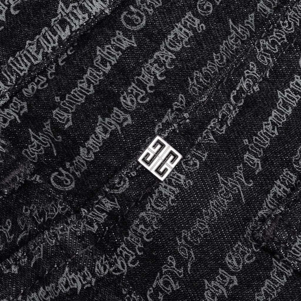 Skinny Fit Trousers w/ All Over - Dark Grey Male Product Image