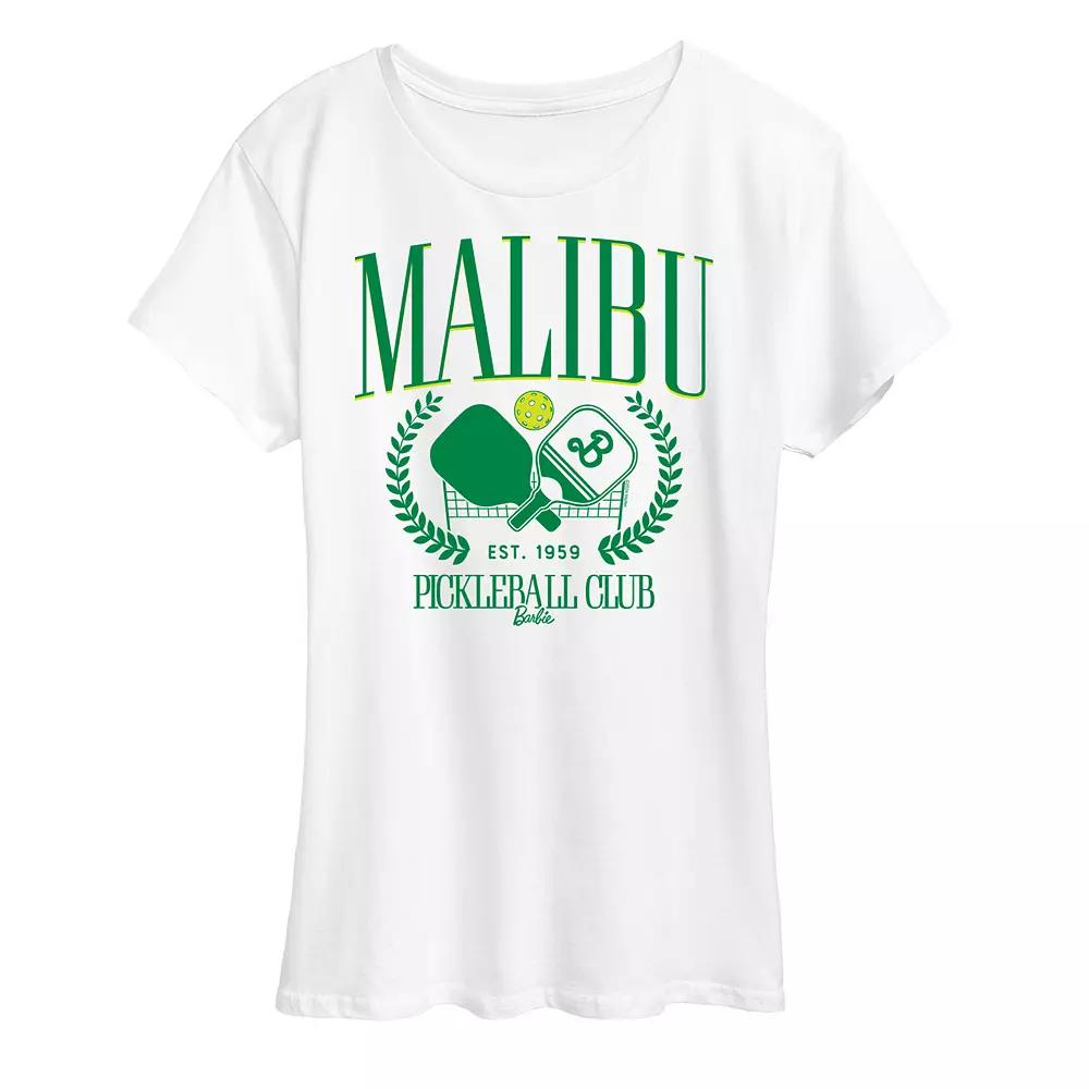 Women's Barbie® Malibu Pickleball Graphic Tee,  Product Image