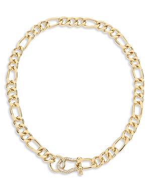 Ettika Cuffed Love Pave Collar Necklace in 18K Gold Plated, 16 Product Image