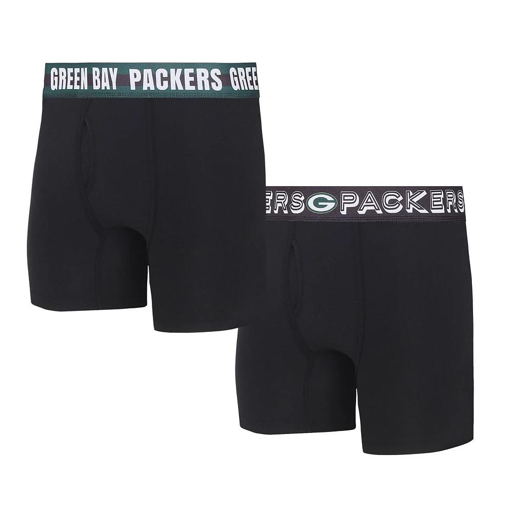 Men's Concepts Sport Green Bay Packers Gauge Knit Boxer Brief Two-Pack,  Product Image