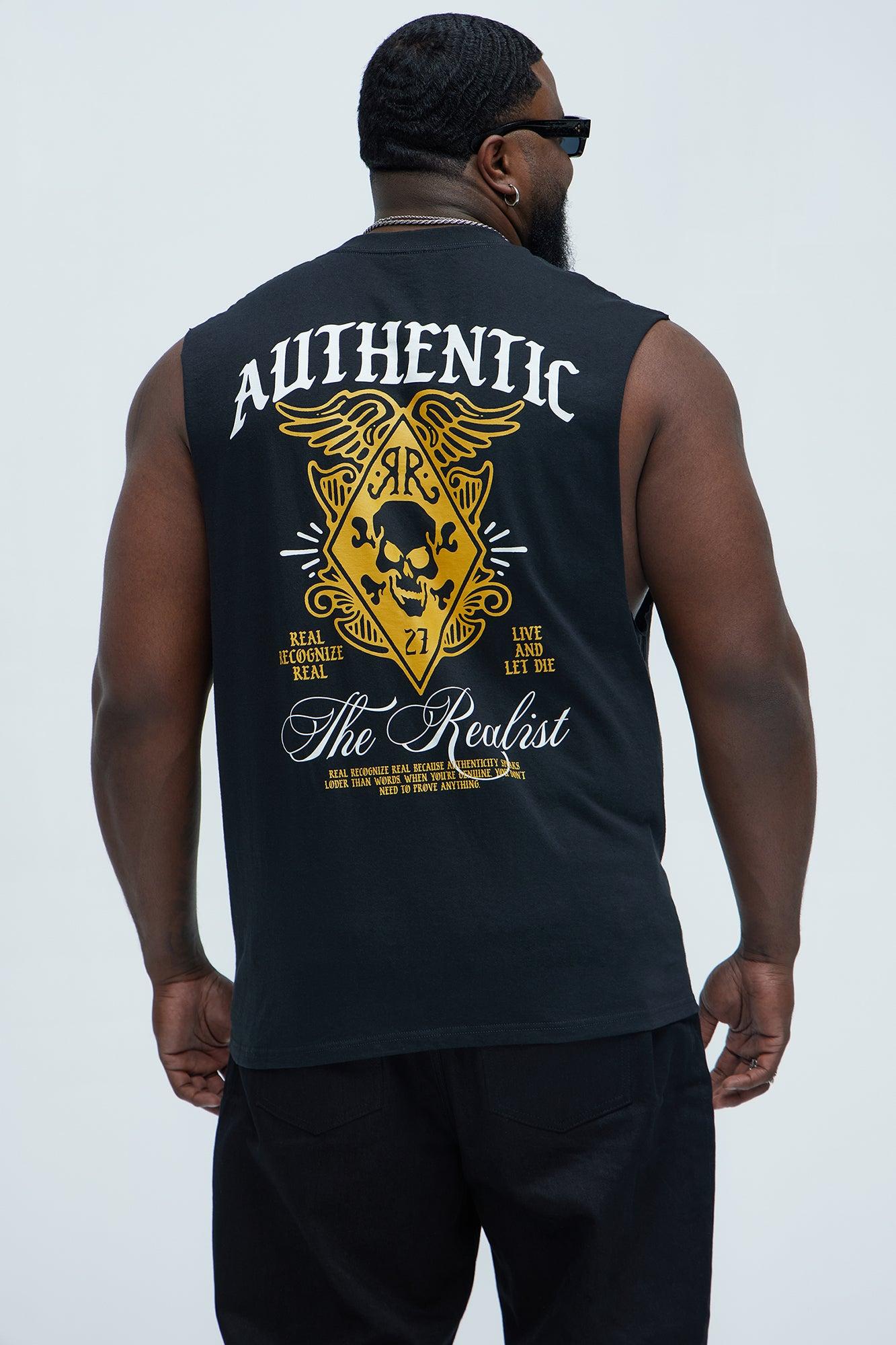 Authentic The Realist Muscle Tee - Black Product Image