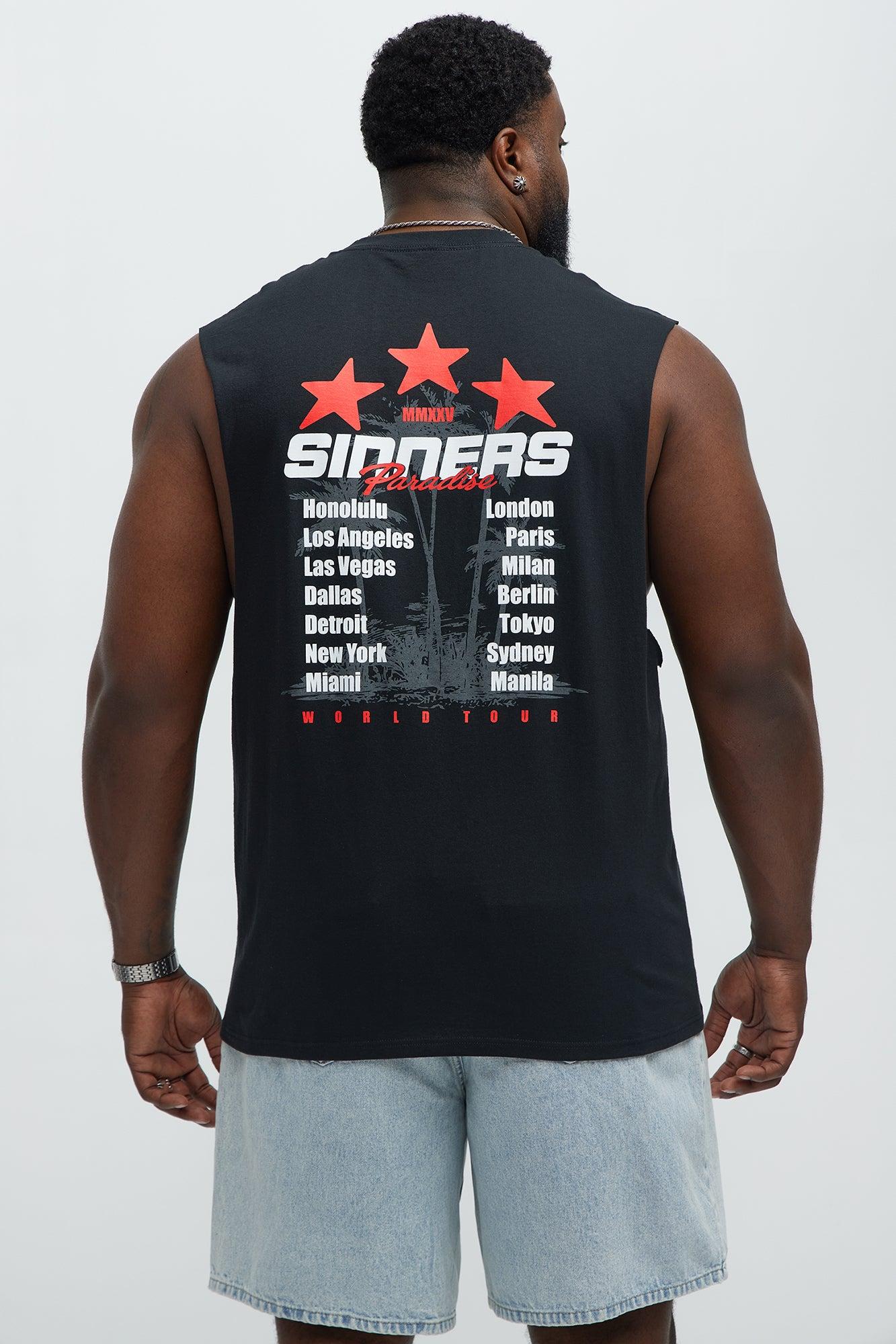 Sinners Paradise Muscle Tee - Black Product Image