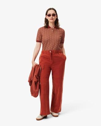 Slim Fit Monogram Jacquard Polo Shirt Product Image